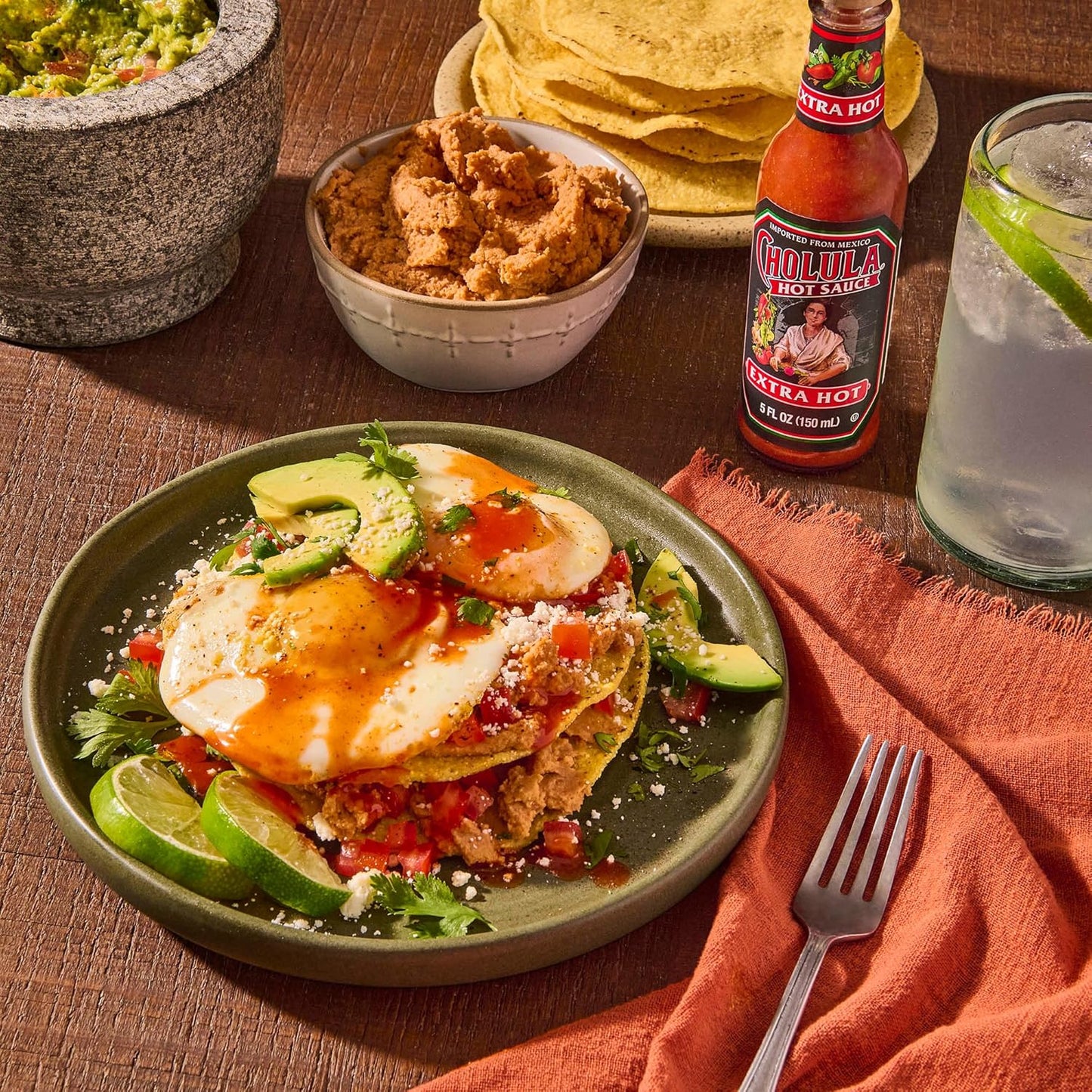 Cholula Hot Sauce Extra Hot – Simple Everyday Egg and Pizza Topping, 5 oz Glass Bottle