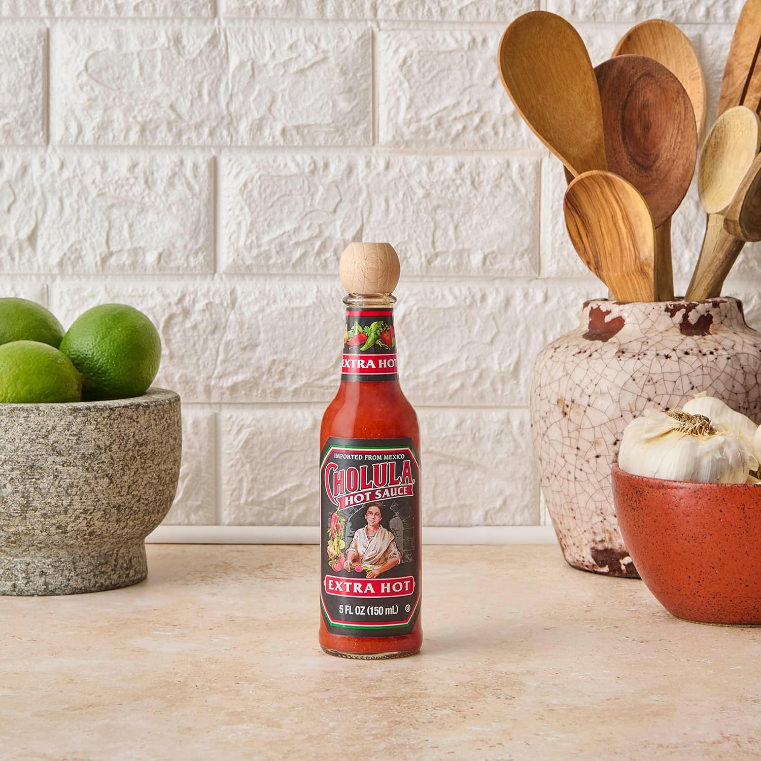 Cholula Hot Sauce Extra Hot – Simple Everyday Egg and Pizza Topping, 5 oz Glass Bottle
