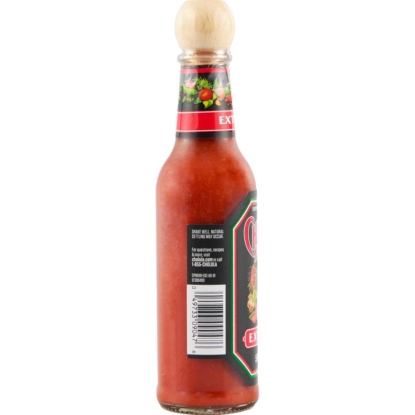 Cholula Hot Sauce Extra Hot – Simple Everyday Egg and Pizza Topping, 5 oz Glass Bottle