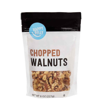 Happy Belly Chopped Walnuts for Efficient Pantry Stocking and Banana Bread with Matcha, Pre Chopped
