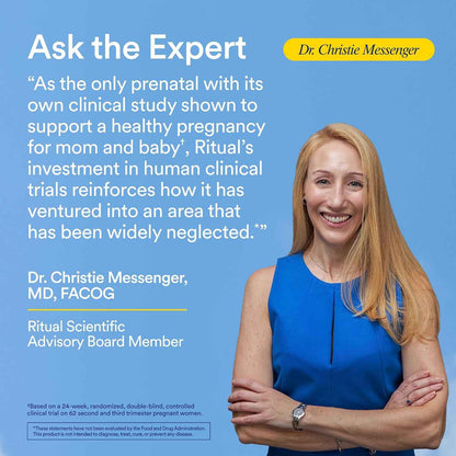 Ritual Prenatal Vitamin – Housewarming Gift for the Mom-to-Be, Premium Clean-Label Supplement