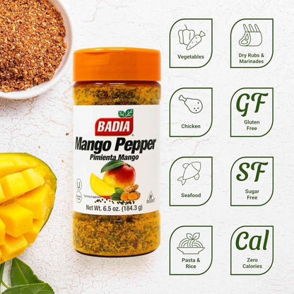 Badia Mango Pepper Family-Friendly Seasoning for Kid-Approved Chicken, Mild Scrambled Eggs, and Lunchbox Veggies