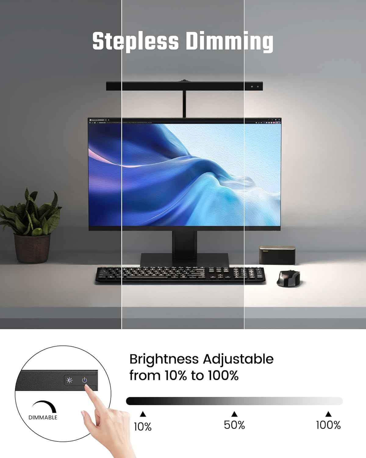 SUPERDANNY LED Desk Lamp – Eye-Caring Reading Light to Reduce Fatigue During Long Study Sessions