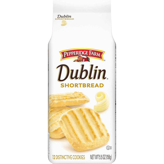 Pepperidge Farm Dublin Shortbread Cookies – Premium Heritage Shortbread, Gourmet Cookies for an Elevated Afternoon Tea