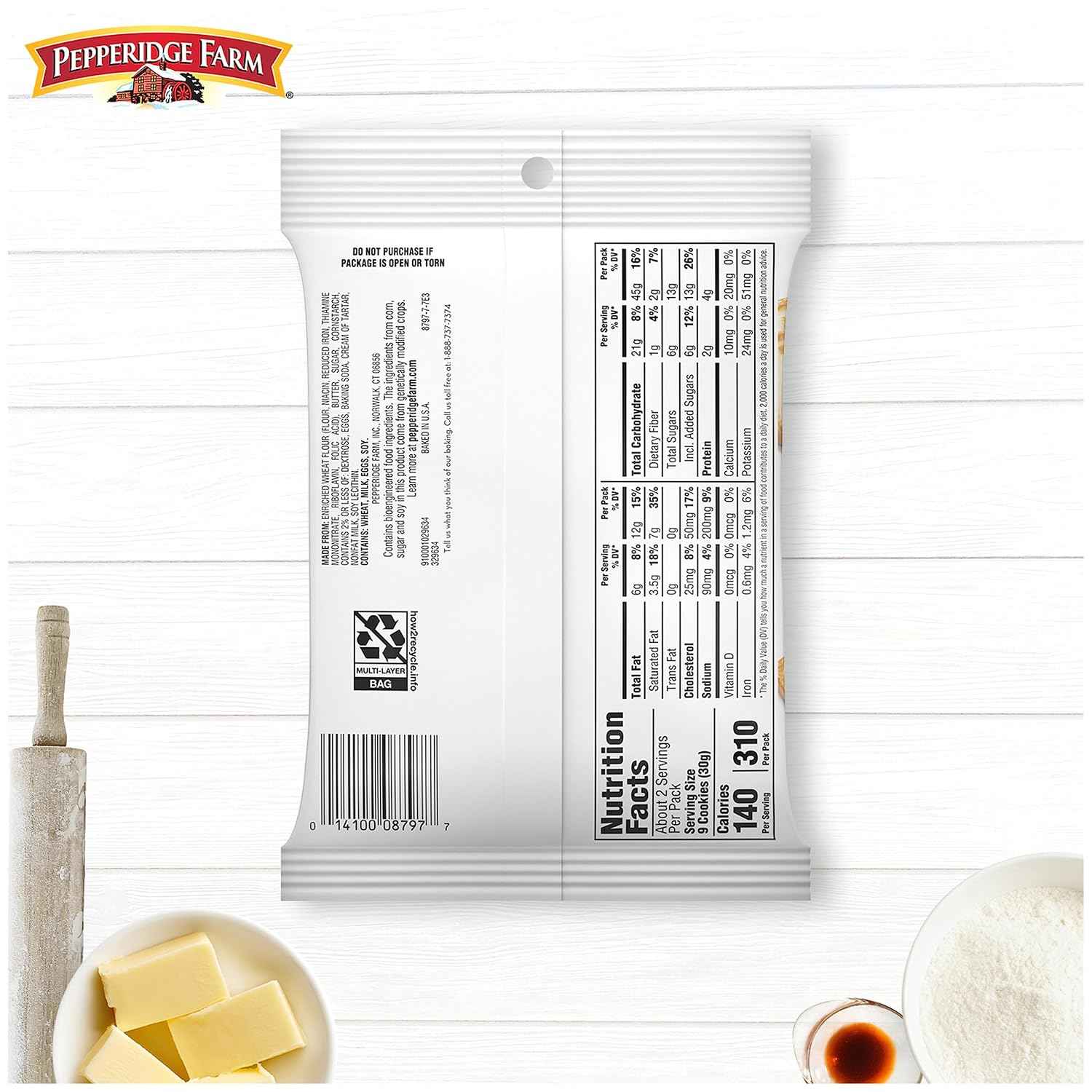 Pepperidge Farm Chessmen Minis Butter Cookies, 8 Snack Packs – Lunchbox Treats for School and After-School Snacking