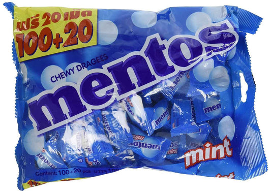 Mentos Foodkoncept Chewy Classic Fresh Mint Flavor – Office Desk Candy Dish Supply for Reception Counters and Conference Rooms