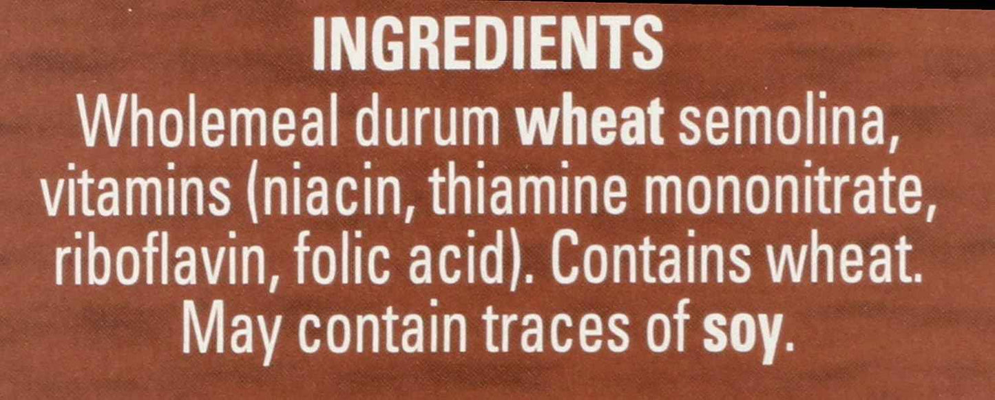 De Cecco Whole Wheat Fusilli – Single-Ingredient Italian Pasta for Intentional Pantry Staples