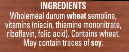 De Cecco Whole Wheat Fusilli – Single-Ingredient Italian Pasta for Intentional Pantry Staples