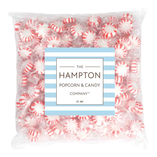 Hampton Popcorn & Candy Company Starlight Peppermint Candy – Nut-Free School Classroom Party Candy, Individually Wrapped 1 lb Bulk Mints