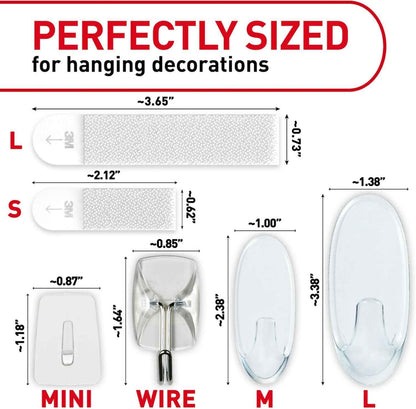 Command Damage-Free Clear Hooks - Streamlined Hanging Solution for Intentional, Less-Is-More Home Design