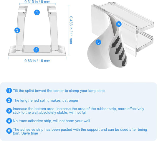 clear polymer construction that blends invisibly with any decor