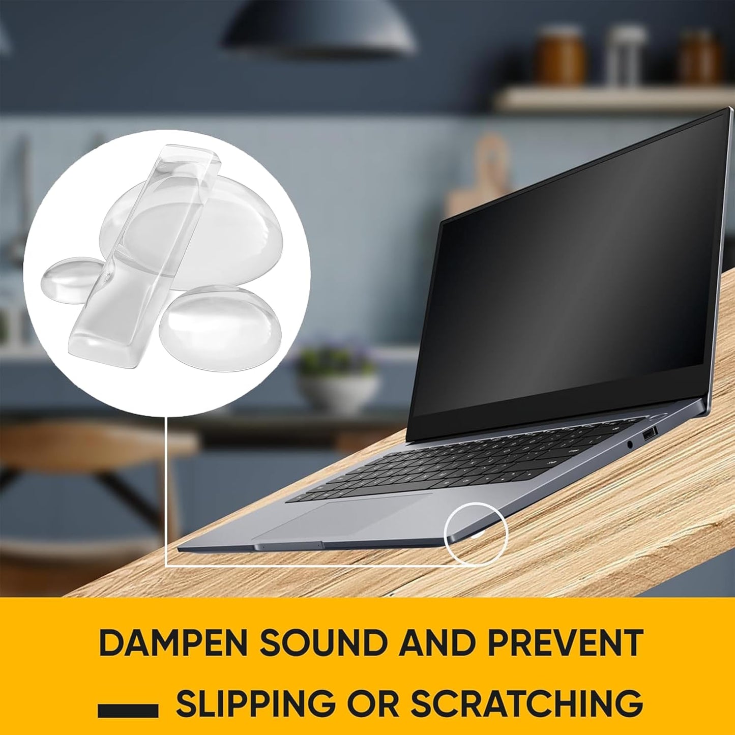 CLEARGRIP Clear Furniture Bumpers – Uncluttered Cabinet Solution for Intentional Homes and Neutral Interiors