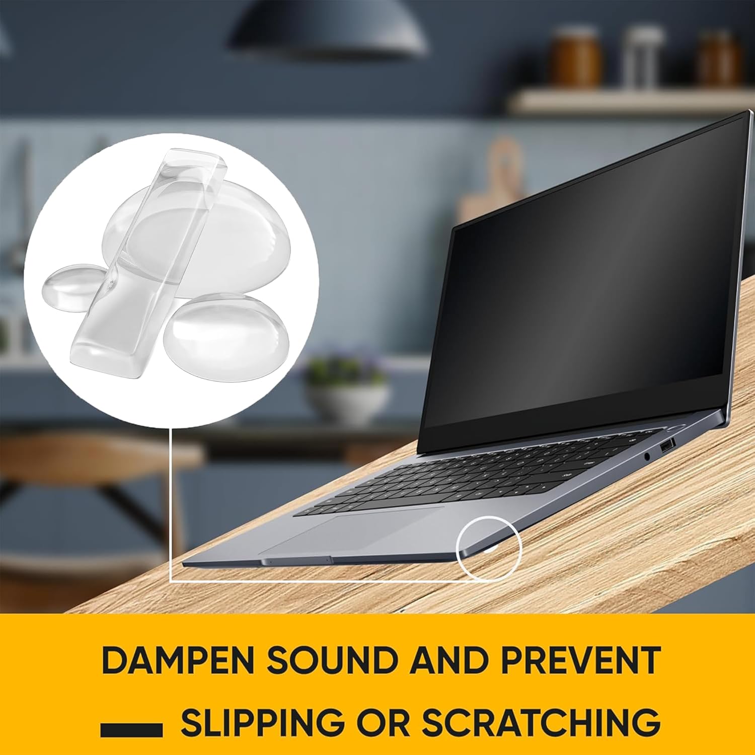 CLEARGRIP Clear Furniture Bumpers – Uncluttered Cabinet Solution for Intentional Homes and Neutral Interiors