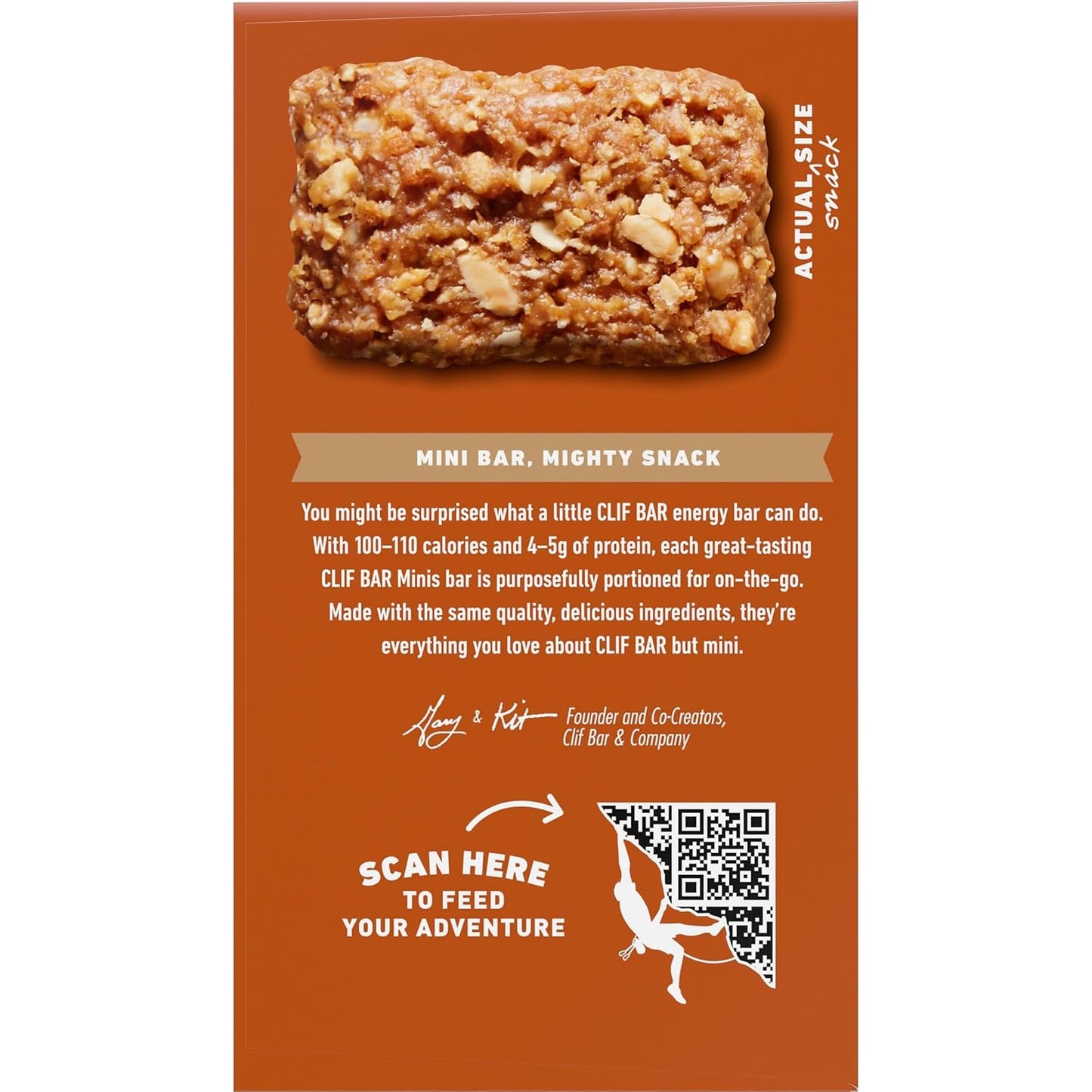 CLIF BAR Minis Crunchy Peanut Butter – 100-Calorie Portion-Controlled Snack for Mindful Eating