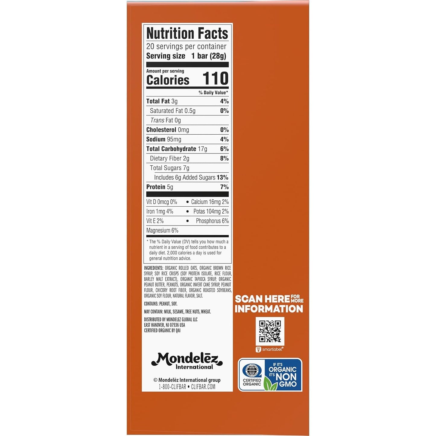 CLIF BAR Minis Crunchy Peanut Butter – 100-Calorie Portion-Controlled Snack for Mindful Eating