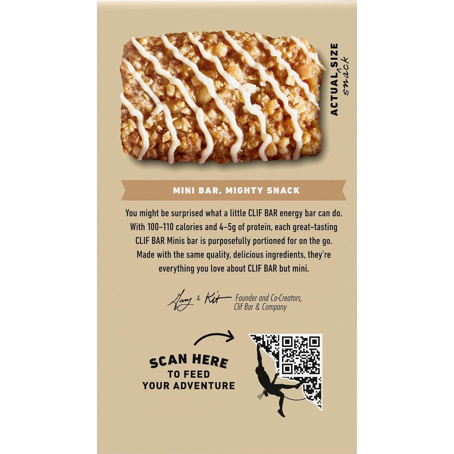 CLIF BAR Minis White Chocolate Macadamia Nut Snack Bars for Midday Energy and Workday Reset Rituals