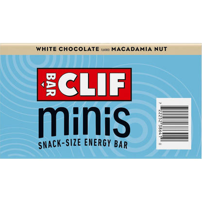 CLIF BAR Minis White Chocolate Macadamia Nut Snack Bars for Midday Energy and Workday Reset Rituals