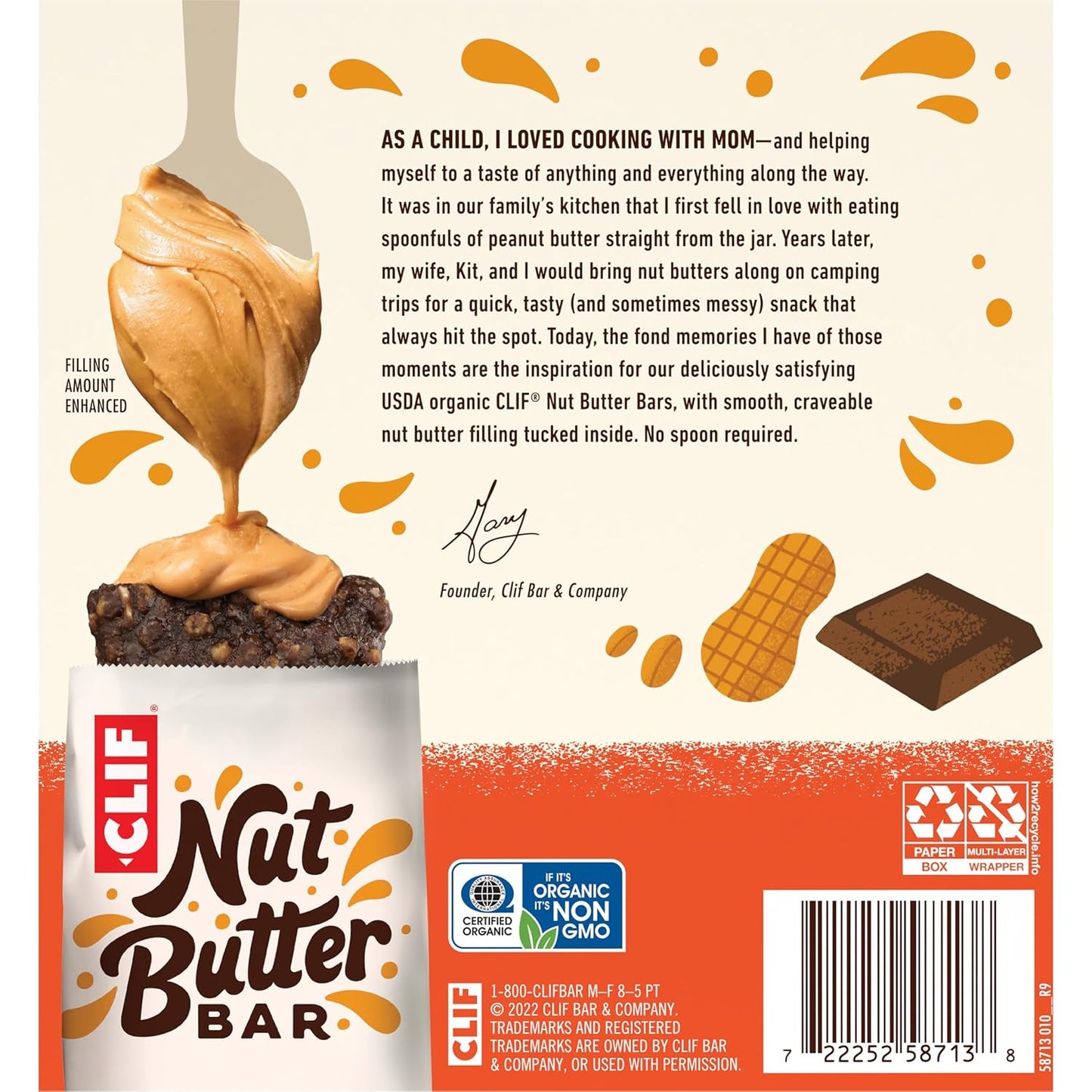CLIF Nut Butter Bar – Individually Wrapped Energy Bar for Cycling Routes and Trail Adventures