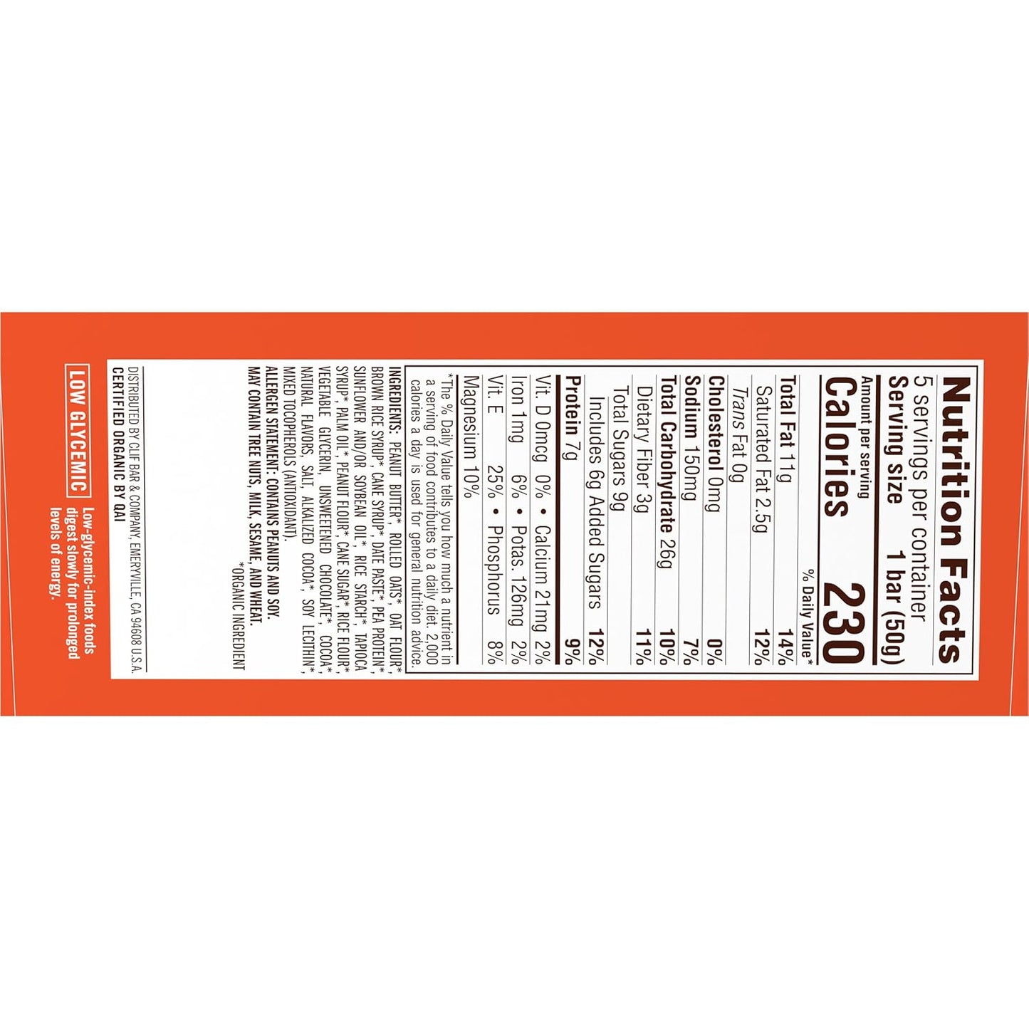 CLIF Nut Butter Bar – Individually Wrapped Energy Bar for Cycling Routes and Trail Adventures