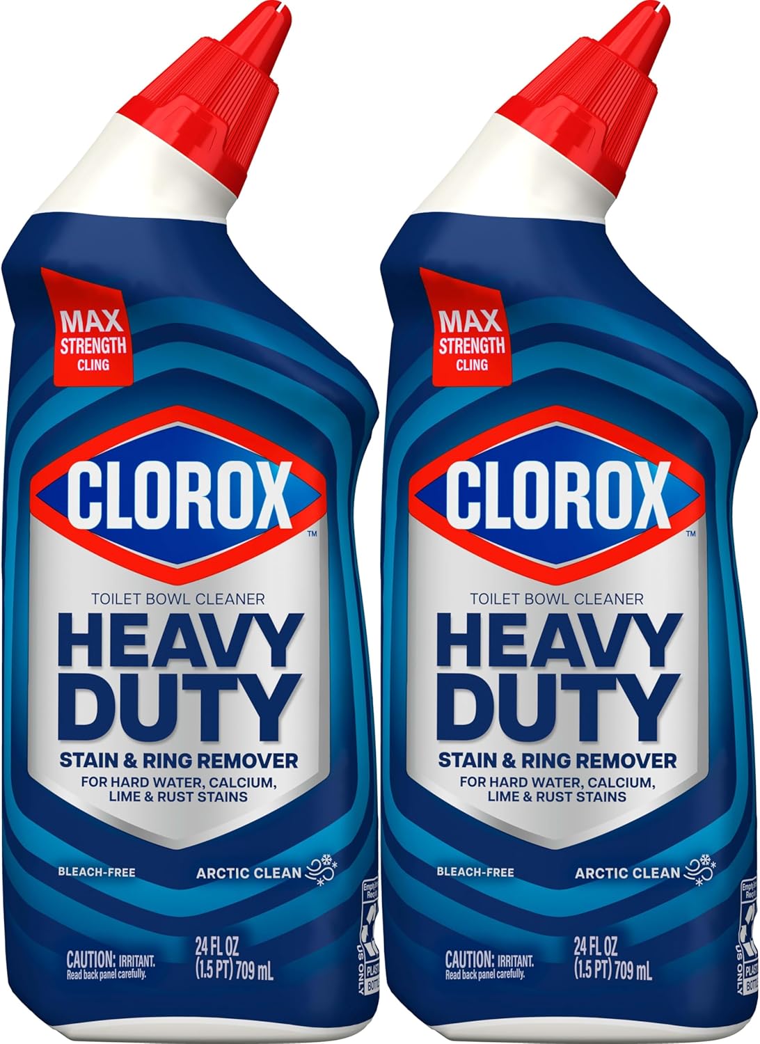 Clorox Toilet Bowl Cleaner Heavy Duty Stain Remover for Busy Home Offices, Quick 30-Second Bathroom Refresh