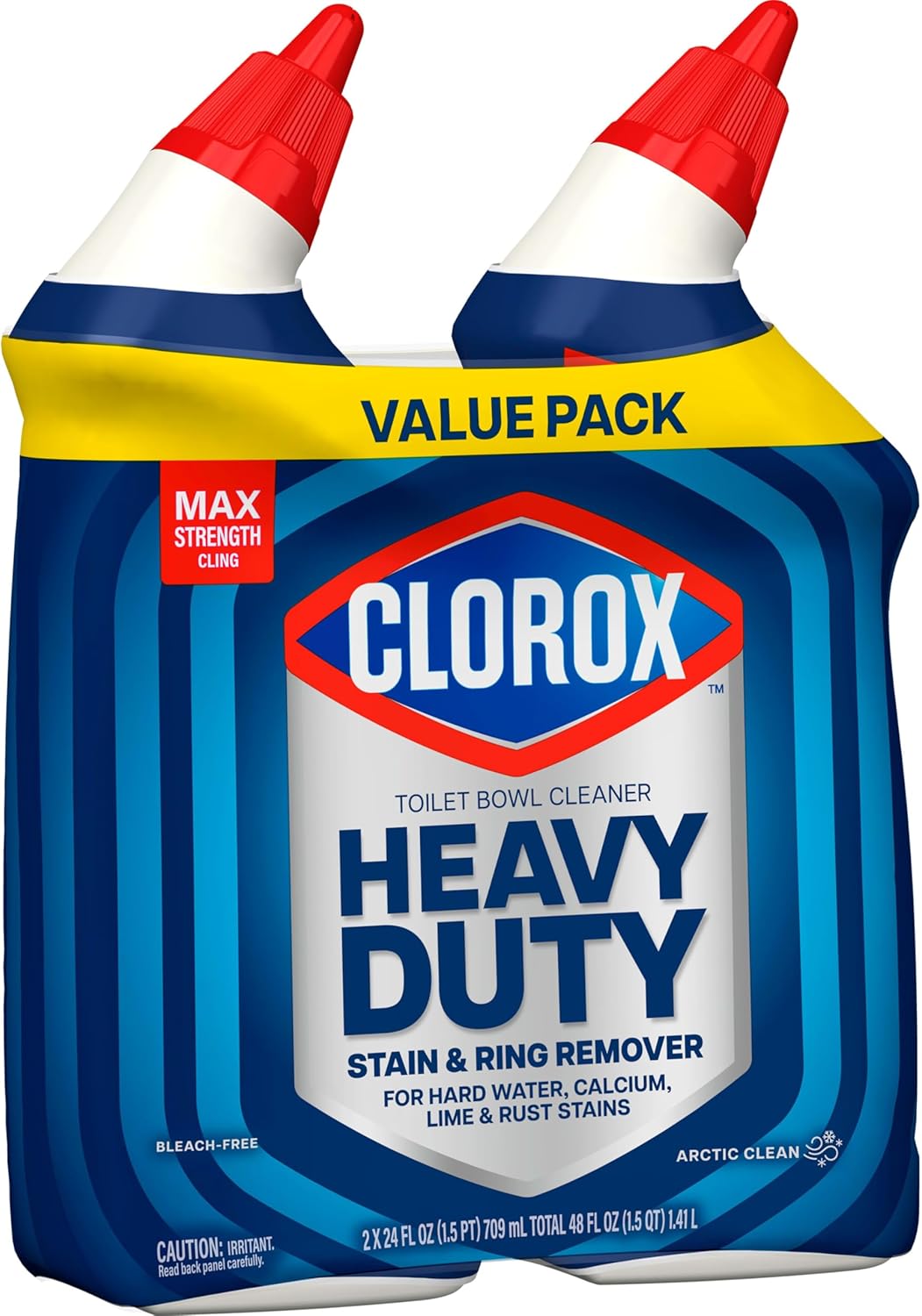 Clorox Toilet Bowl Cleaner Heavy Duty Stain Remover for Busy Home Offices, Quick 30-Second Bathroom Refresh
