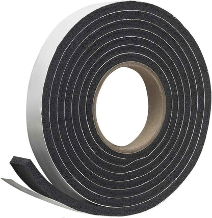 Frost King R338H Self-Stick Rubber Foam Seal in Matte Black, Blends Seamlessly with Modern Trim and Uncluttered Interiors