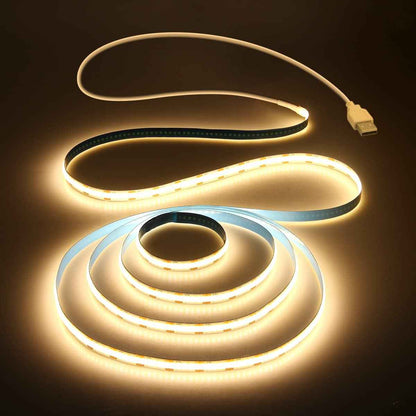 Aclorol USB COB LED Strip – Home Office Monitor Bias Light, 3000K Eye Strain Reduction