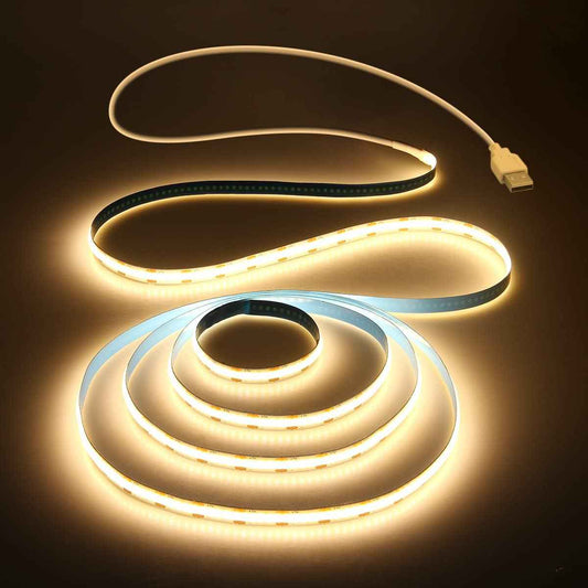 Aclorol USB COB LED Strip – Home Office Monitor Bias Light, 3000K Eye Strain Reduction