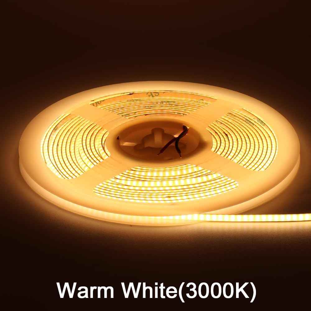 LUMIFLEX Aura 3mm COB LED Strip – Thoughtful Housewarming Gift for Couples, Warm White Dotless Tape Light