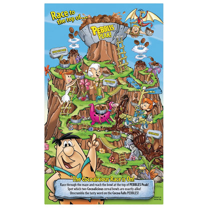 Cocoa PEBBLES Cereal – Family Size Chocolate Breakfast Cereal Safe for Sensitive Eaters, 27.5 oz Box