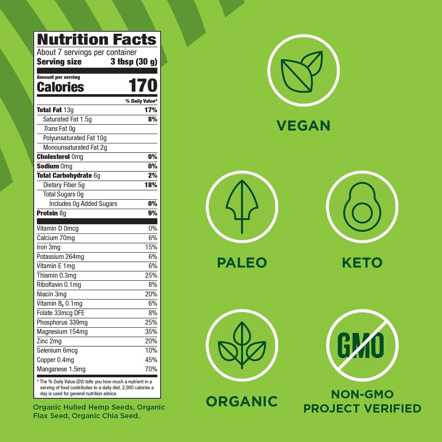 cold-formulated seed blend preserving omega integrity