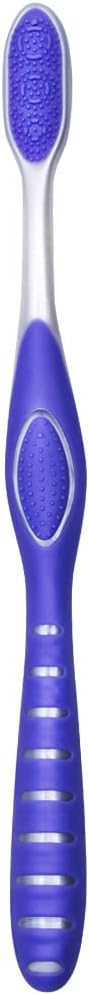 Colgate 360 Enamel Health Sensitive Toothbrush – Safe Gentle Brushing for Older Adults and Post-Dental Patients, Extra Soft, Pack of 6