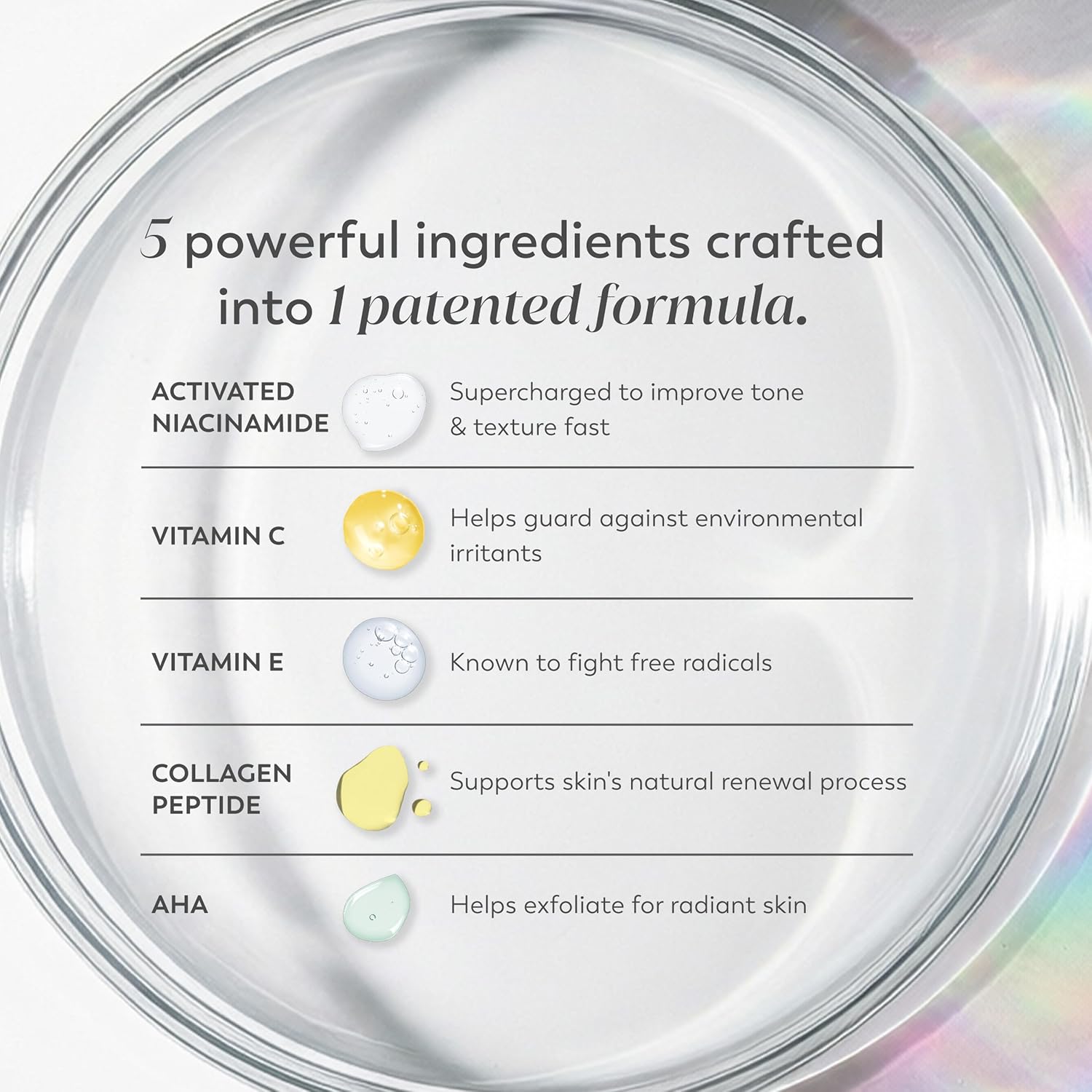 collagen peptide for firming and smoothing visible fine lines