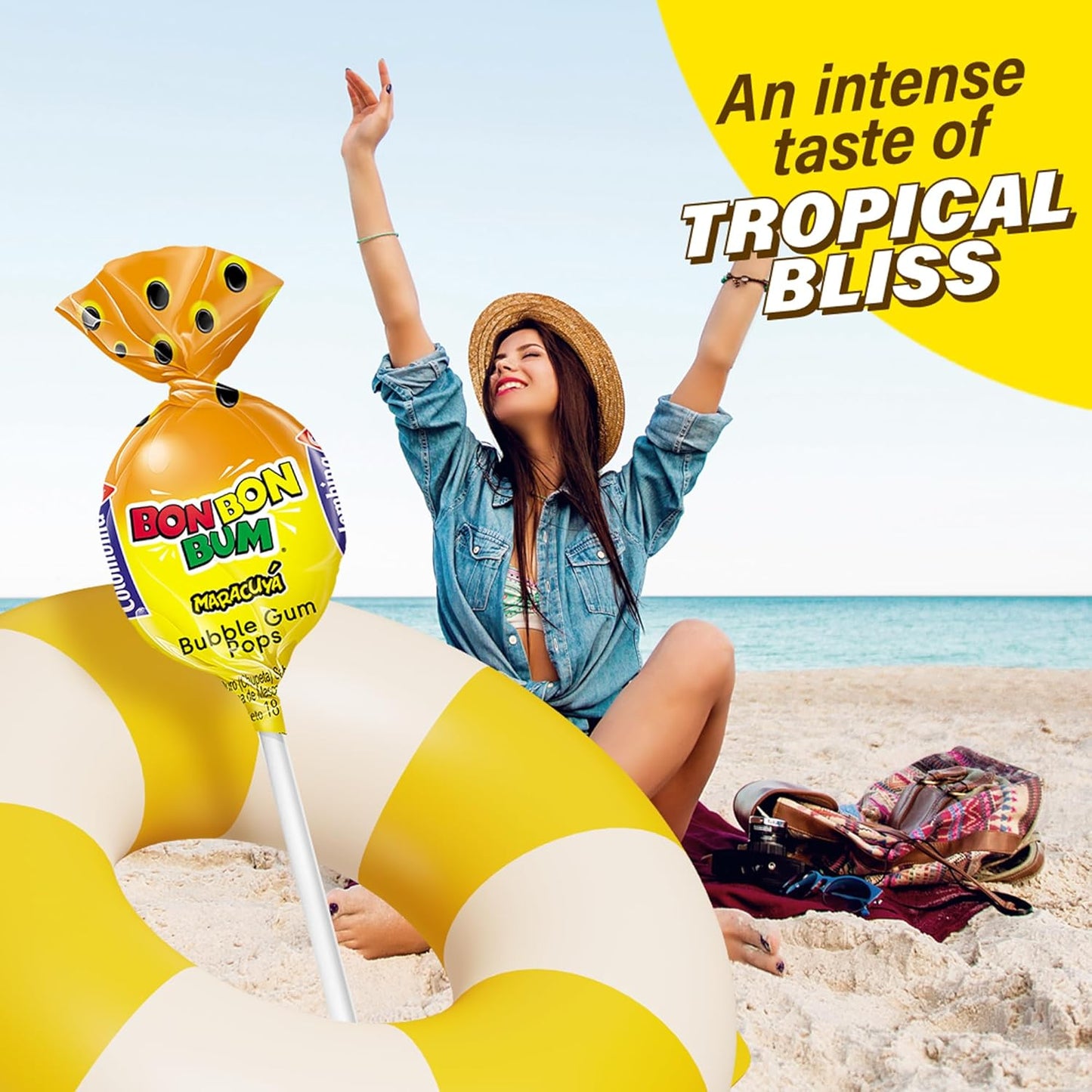 Colombina Bon Bon Bum Lollipops – Real-Mango Tropical Hard Candy as a Sweet-and-Tangy Self-Care Reward After Long Workdays