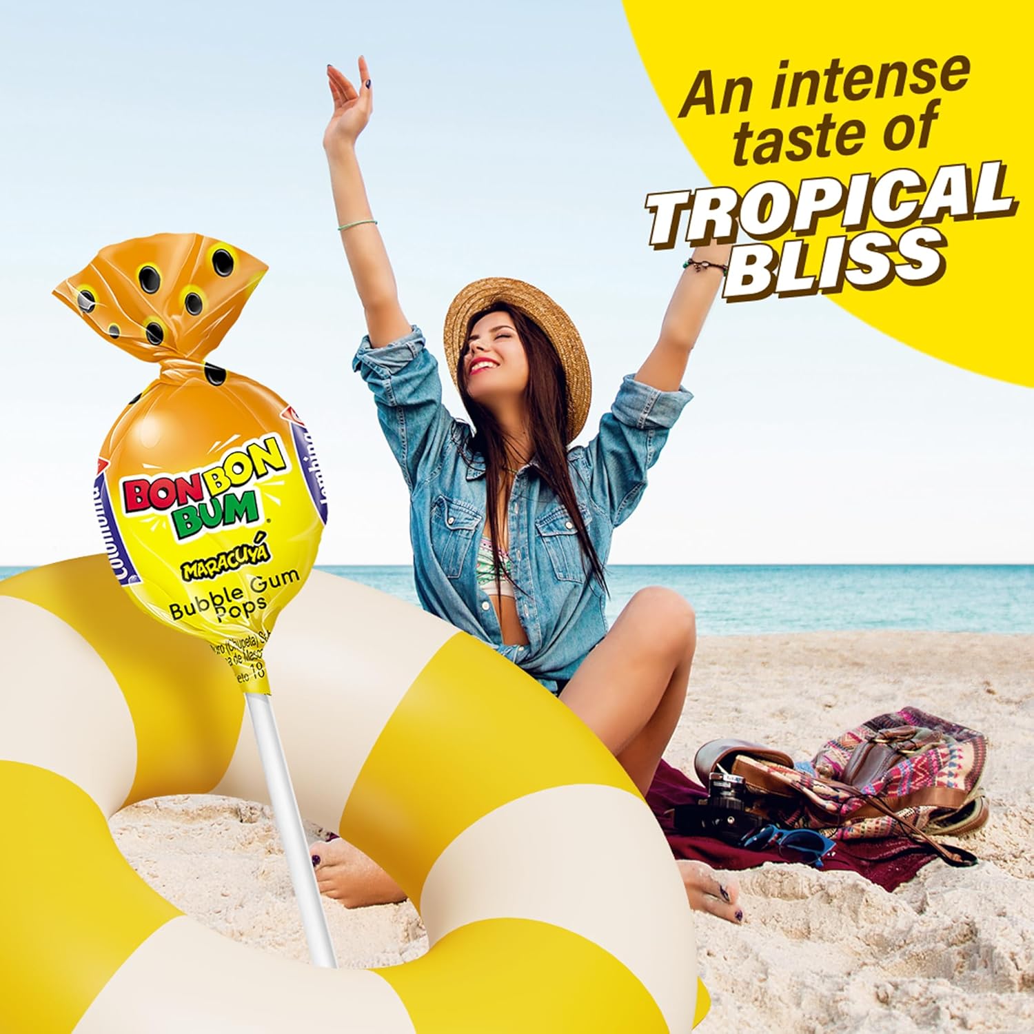 Colombina Bon Bon Bum Lollipops – Real-Mango Tropical Hard Candy as a Sweet-and-Tangy Self-Care Reward After Long Workdays