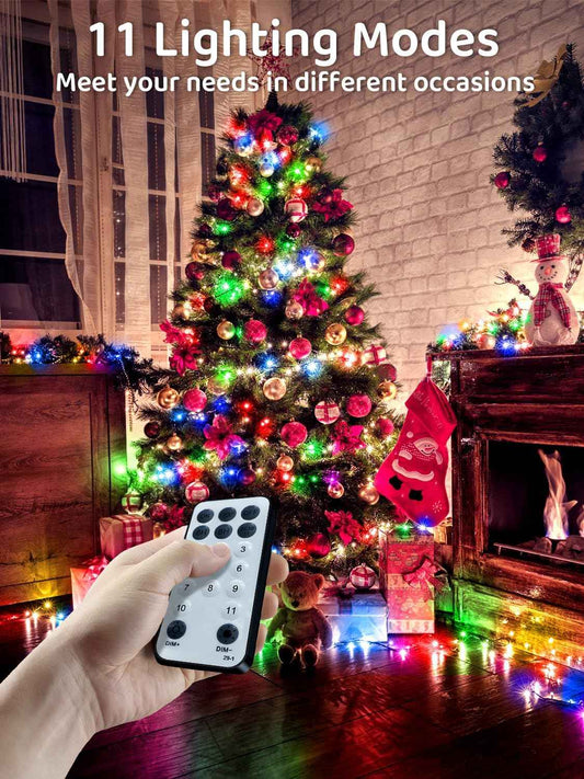 LuminaGlow Pro Cool Touch LED String Lights – 115FT Child & Pet Safe, UL Certified 3000K Warm White
