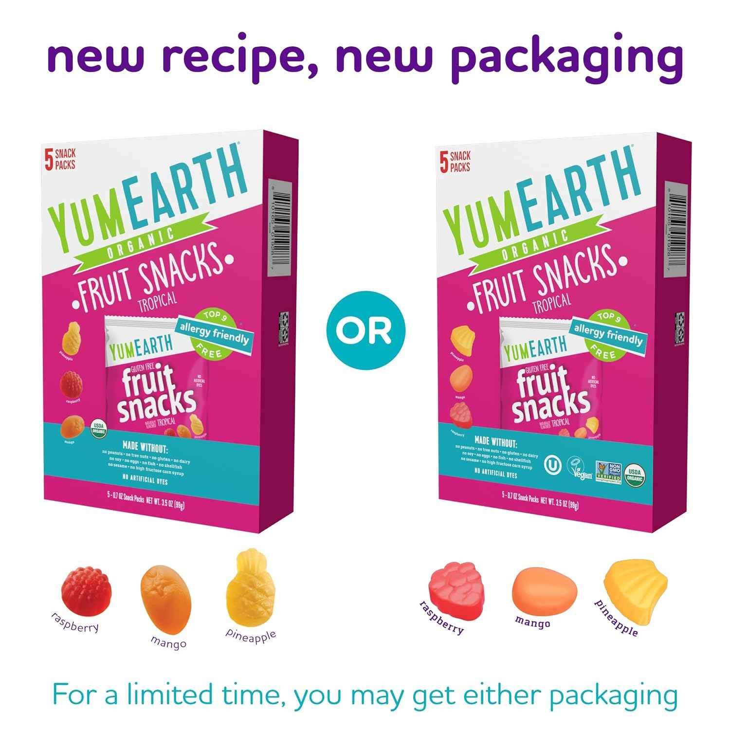 YumEarth Organic Clean Label Fruit Snacks – Healthy Vegan Snack for Mindful Families