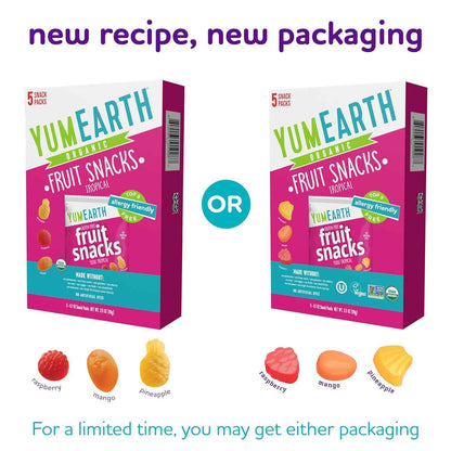 YumEarth Organic Clean Label Fruit Snacks – Healthy Vegan Snack for Mindful Families