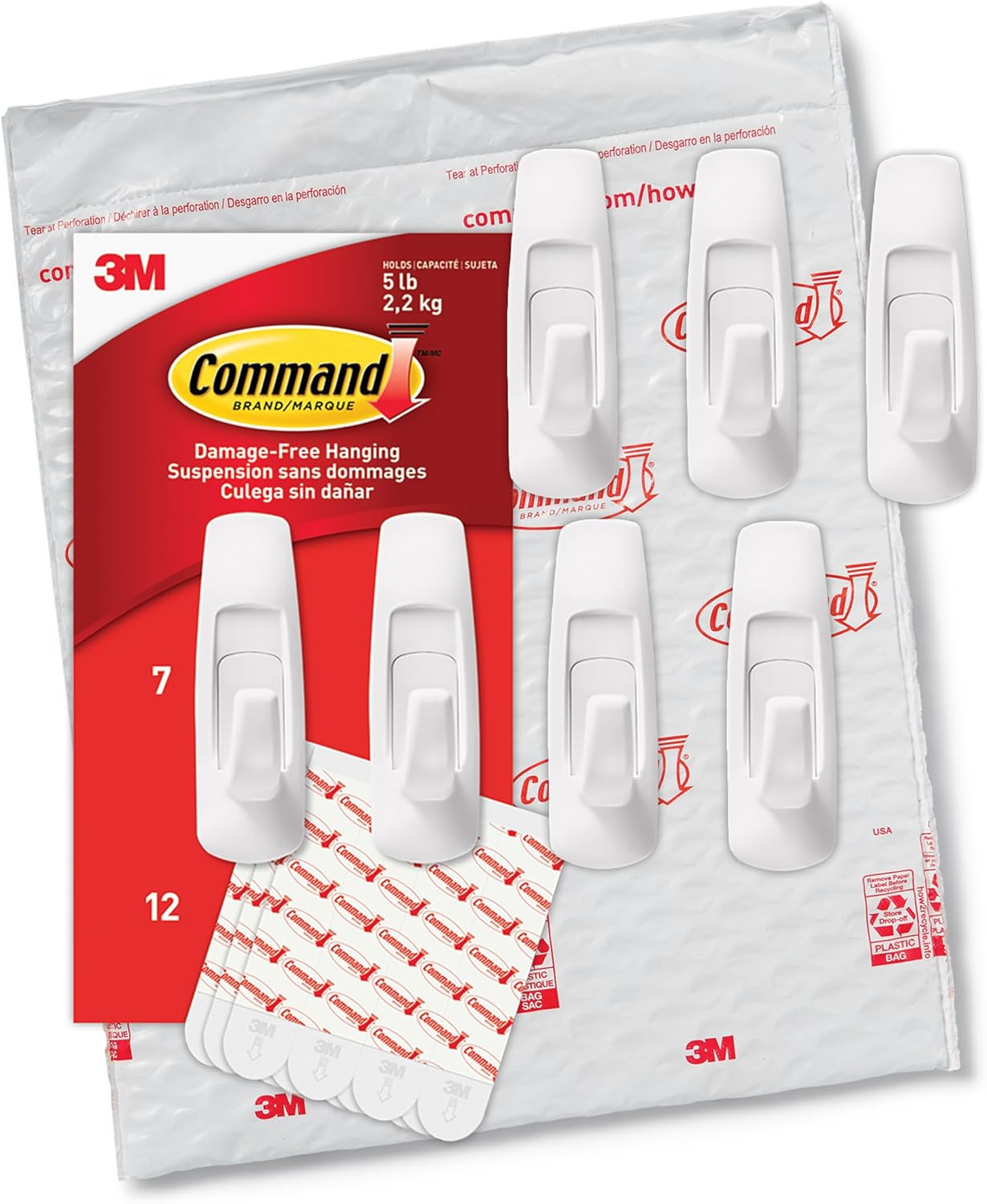 Command 5 lb Utility Hooks – Clean, Intentional Hanging for Modern Minimalist Homes