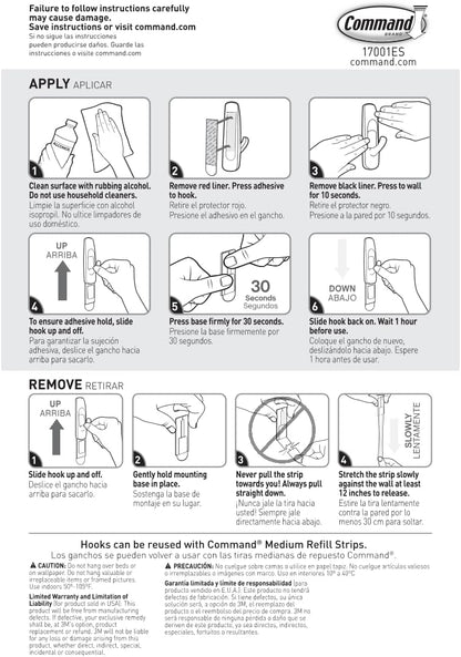 Command Medium Utility Hook Mega Pack – Practical Birthday Gift for Mom Who Loves a Clutter-Free Home