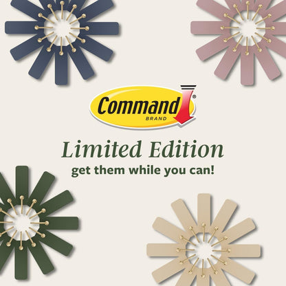 Command Medium Wire Hook Simple Adhesive Hooks for Capsule Wardrobe Closets, Neutral Rosemary Finish