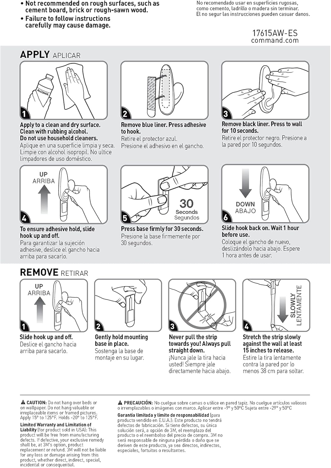 Command Outdoor Refill Strips – Re-Hang Seasonal Wreaths and Lanterns Without Marring Siding