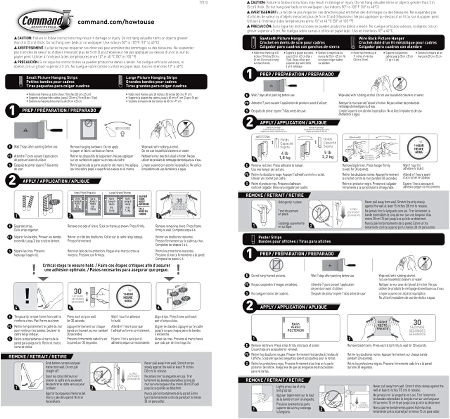 Command Picture Hanging Kit – No-Hammer Wall Hanging Strips Safe for Renters and Shared Walls