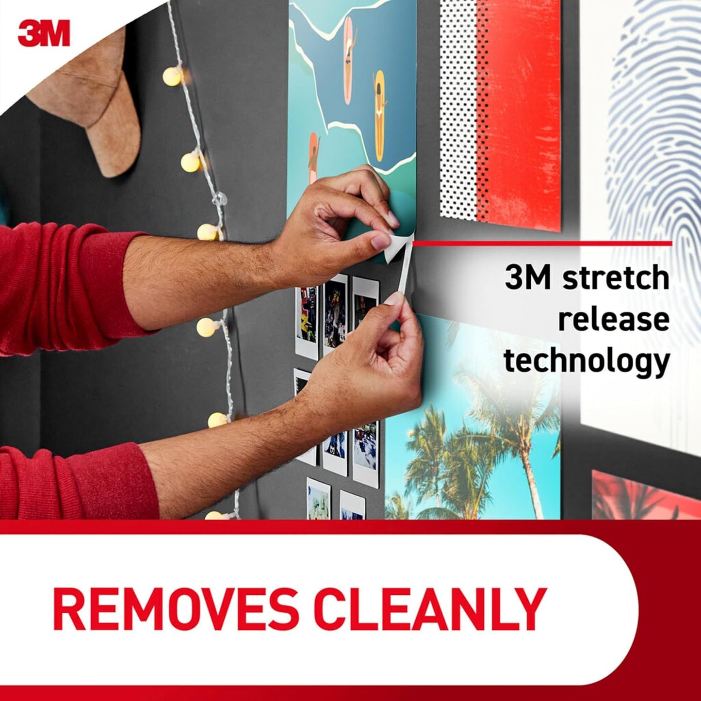 Command Poster Strips 256 Pack – Damage-Free Bedroom Wall Decor, No Tools Hanging for Posters and Prints
