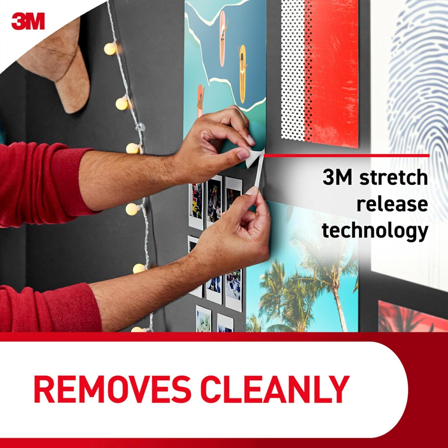 Command Poster Strips 256 Pack – Damage-Free Bedroom Wall Decor, No Tools Hanging for Posters and Prints