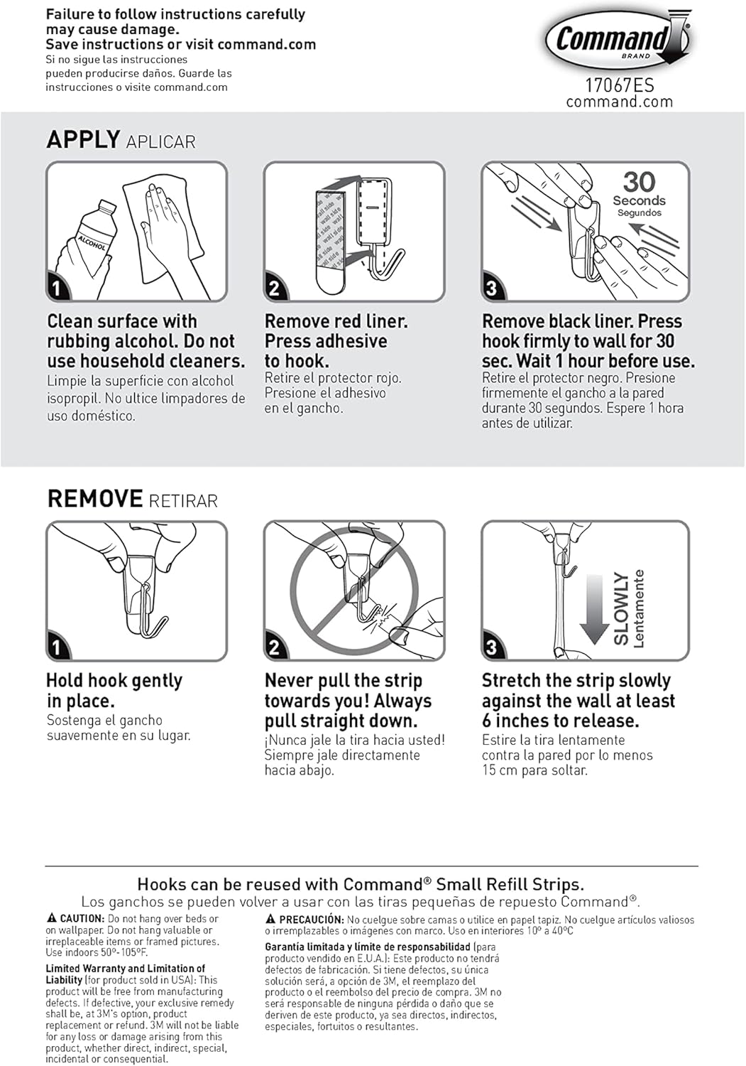 Command Small Wire Toggle Hooks for Less-Is-More Home Styling, Reusable Damage-Free Hooks for Uncluttered Bedroom and Entryway