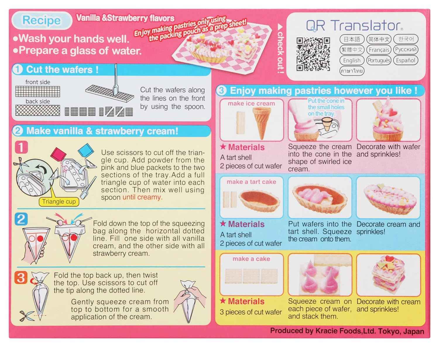 Kracie Popin' Cookin' DIY Candy Cake Kit – No-Bake Edible Craft for Kids Birthday Party Activity