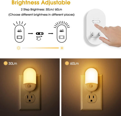 compact 1.57 x 1.52 x 2.95 inch wall-plug form factor with second-outlet pass-through