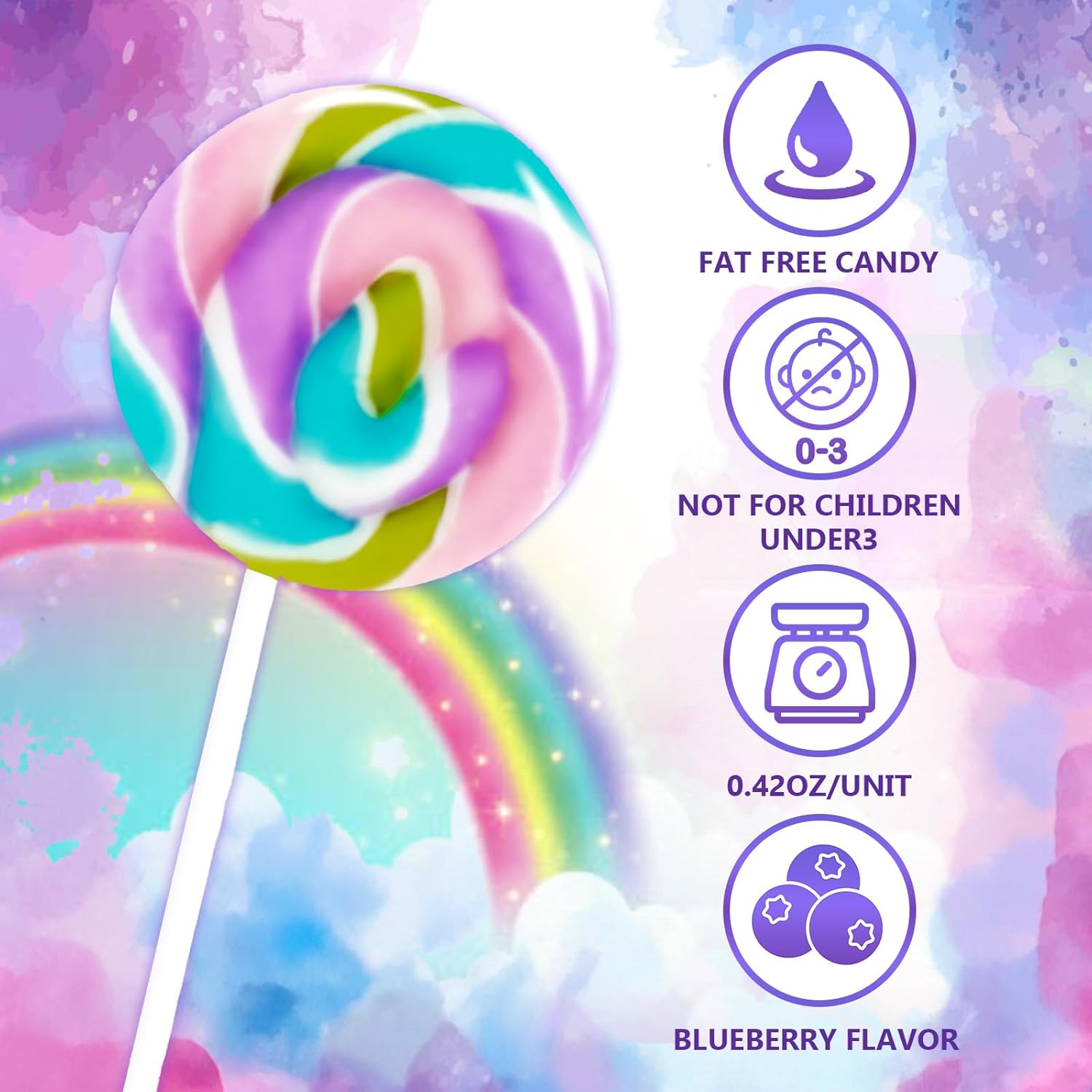 compact 1.8 x 1.8 x 5.5 inch lollipop size ideal for favor bags and piñatas
