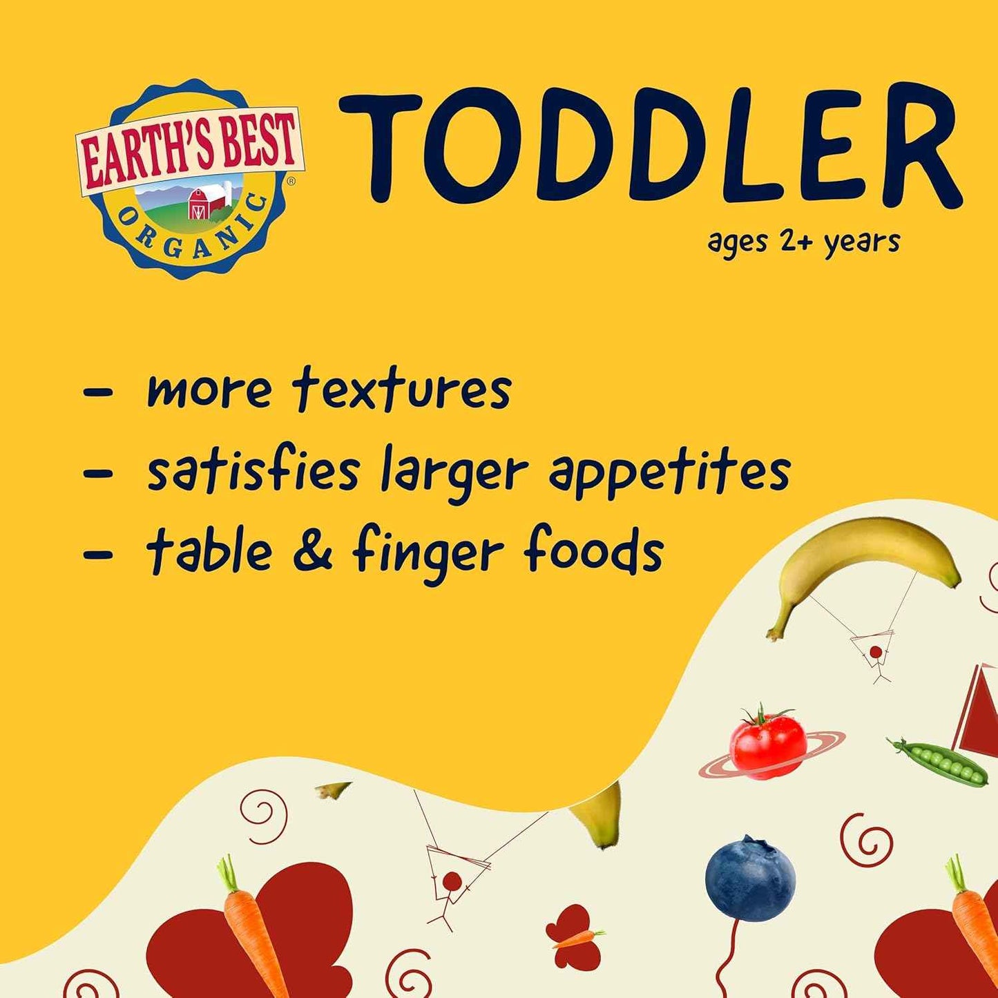 Earth's Best Organic Sunny Days Bars – Portable Organic Snack Solution for Packed Daycare Lunches and School Cubbies, 10.72 oz Box